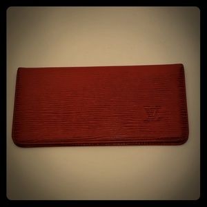 Vintage LV EPI check book cover